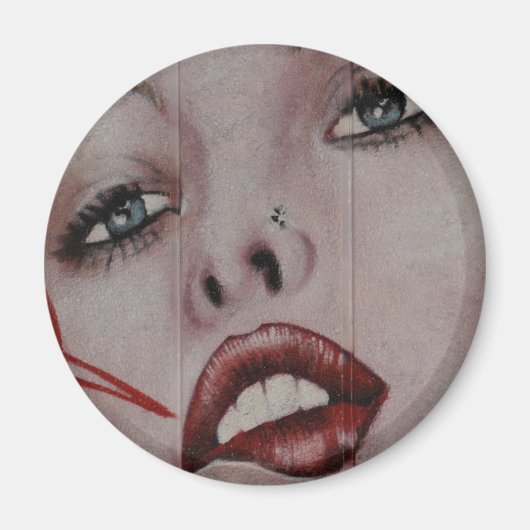 Rode lippen magneet (Voorkant)