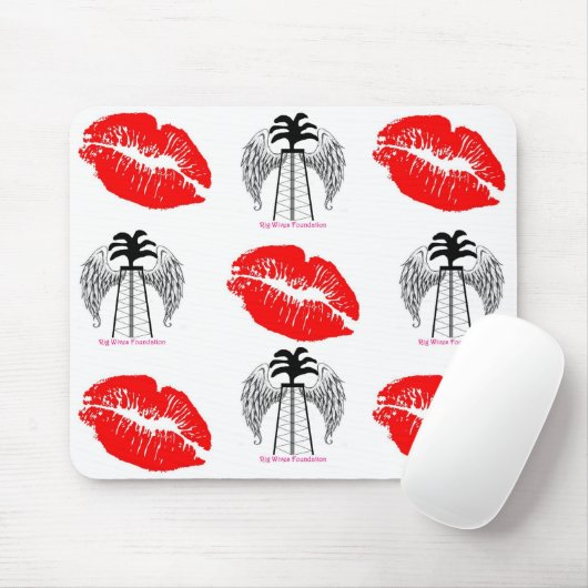 Rode lippen muismat (Met muis)