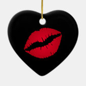 Rode Lippen Ornament (Achterkant)