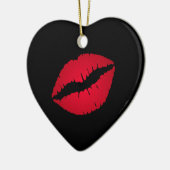 Rode Lippen Ornament (Links)
