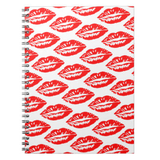 Rode Lippen Patroon Notitieboek