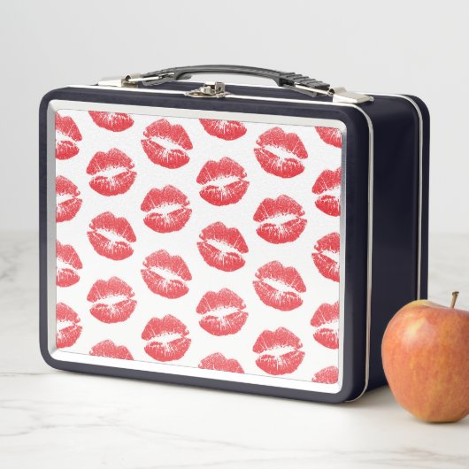 Rode lippen, patroon van lippen, rode lippenstift, (In situ)
