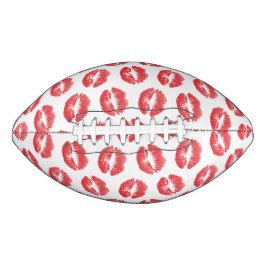 Rode lippen, patroon van lippen, rode lippenstift, american football
