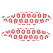 Rode lippen, patroon van lippen, rode lippenstift, basketbal (Panelen)