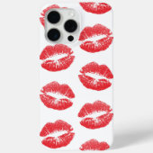 Rode lippen, patroon van lippen, rode lippenstift, Case-Mate iPhone case (Achterkant)
