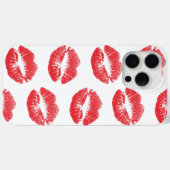 Rode lippen, patroon van lippen, rode lippenstift, Case-Mate iPhone case (Achterkant (horizontaal))