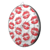 Rode lippen, patroon van lippen, rode lippenstift, dartbord (Voorkant Rechts)