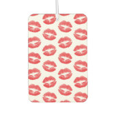 Rode lippen, patroon van lippen, rode lippenstift, luchtverfrisser (Voorkant)