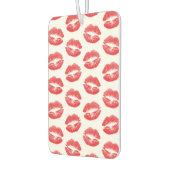 Rode lippen, patroon van lippen, rode lippenstift, luchtverfrisser (Links)