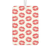 Rode lippen, patroon van lippen, rode lippenstift, luchtverfrisser (Achterkant)