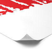  rode lippen print illustratie (Hoek)