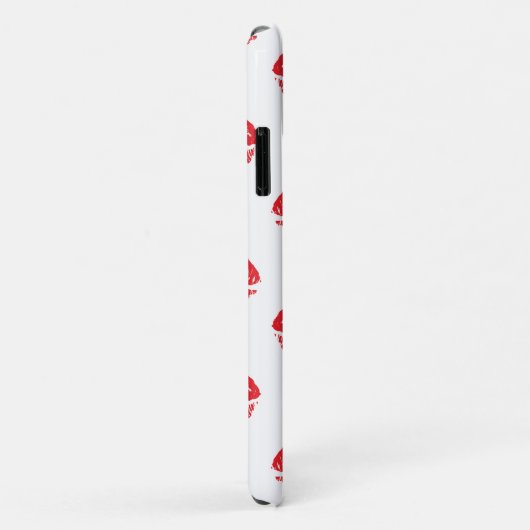 Rode lippen, rode lippenstift, kus, patroon van li Case-Mate iPhone case (Achterkant/rechts)