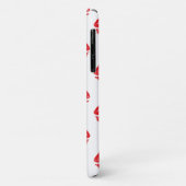 Rode lippen, rode lippenstift, kus, patroon van li Case-Mate iPhone case (Achterkant/links)