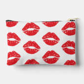 Rode lippen, rode lippenstift, kus, patroon van li etui (Achterkant)
