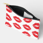 Rode lippen, rode lippenstift, kus, patroon van li etui (Open)