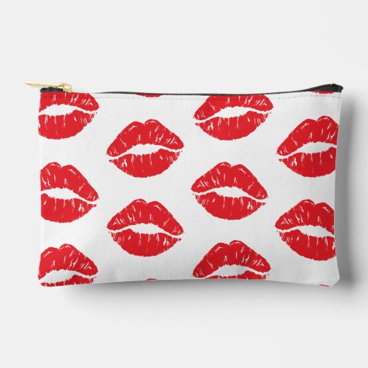 Rode lippen, rode lippenstift, kus, patroon van li etui (Voorkant)
