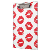 Rode lippen, rode lippenstift, kus, patroon van li klembord (Links)