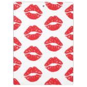 Rode lippen, rode lippenstift, kus, patroon van li klembord (Achterkant)