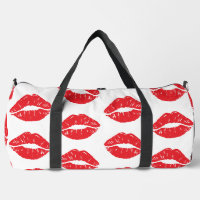 Rode lippen, rode lippenstift, kus, patroon van li