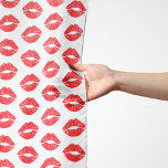 Rode lippen, rode lippenstift, kus, patroon van li sjaal<br><div class="desc">Elegant,  stijlvol en verfijnd patroon met rode lippen. Modern en trendy cadeau,  perfect voor de make-up liefhebber in je leven.</div>