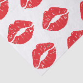 Rode lippen, rode lippenstift, kus, patroon van li tissuepapier (Detail)