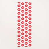 Rode lippen, rode lippenstift, kus, patroon van li yogamat (Voorkant)