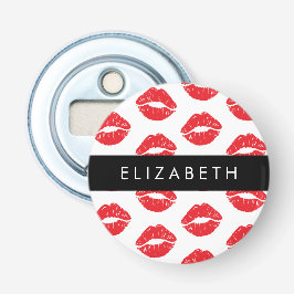 rode lippen, rode lippenstift, lippatroon, Jouw na Button Flesopener