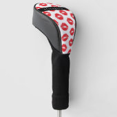 rode lippen, rode lippenstift, lippatroon, Jouw na Golfheadcover (Schuin)