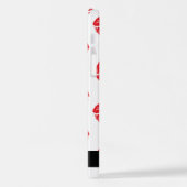 rode lippen, rode lippenstift, lippatroon, Jouw na iPhone Hoesje (Linkerkant)