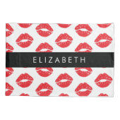 rode lippen, rode lippenstift, lippatroon, Jouw na Kussensloop (Achterkant)