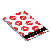 rode lippen, rode lippenstift, lippatroon, Jouw na Notitieboek (Rechterzijde)