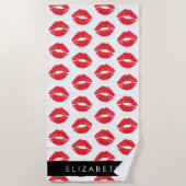 rode lippen, rode lippenstift, lippatroon, Jouw na Strandlaken (Voorkant)