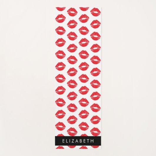 rode lippen, rode lippenstift, lippatroon, Jouw na Yogamat (Voorkant)