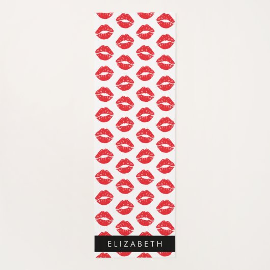 rode lippen, rode lippenstift, lippatroon, Jouw na Yogamat (Achterkant)