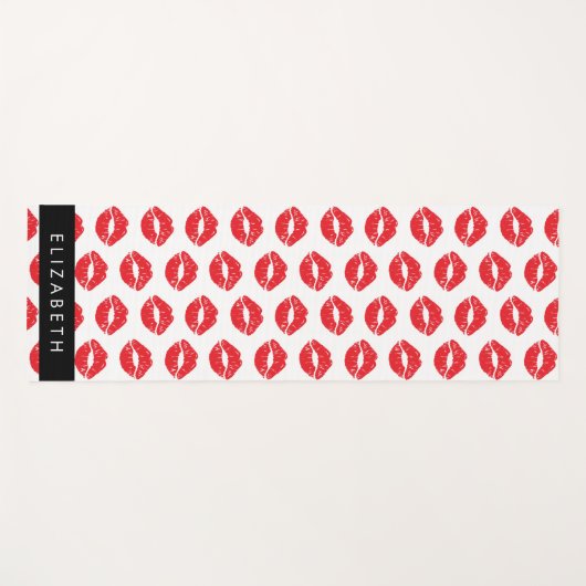 rode lippen, rode lippenstift, lippatroon, Jouw na Yogamat (Voorkant (horizontaal))