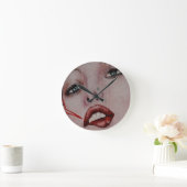 Rode lippen ronde klok (Huis)