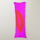 Rode lippen roze lichaamskussen (Voorkant Verticaal)