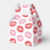 Rode lippen, roze lippen, kus, Jouw naam, personal Bedankdoosjes (Achterkant)