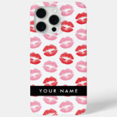 Rode lippen, roze lippen, kus, Jouw naam, personal Case-Mate iPhone Case (Achterkant)