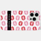 Rode lippen, roze lippen, kus, Jouw naam, personal Case-Mate iPhone Case (Achterkant (horizontaal))