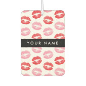 Rode lippen, roze lippen, kus, Jouw naam, personal Luchtverfrisser (Voorkant)