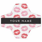 Rode lippen, roze lippen, kus, Jouw naam, personal Voetbal (Enkel)