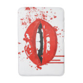 Rode lippen schoonheid mode make-up kus badmat (Voorkant Verticaal)