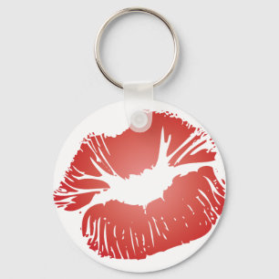 Rode lippen sleutelhanger