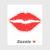 Rode lippen sticker (Vel)