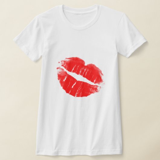 Rode lippen T-Shirt (Laagn)