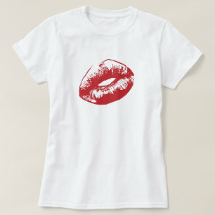 Rode lippen t-shirt