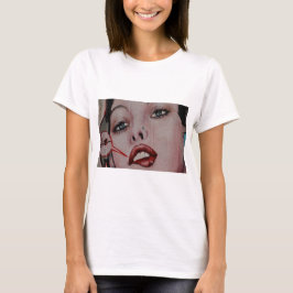 Rode lippen t-shirt