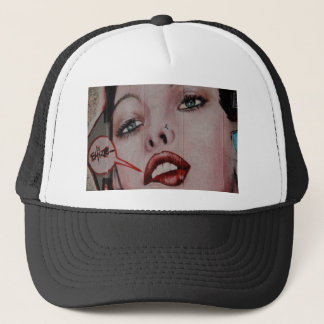 _Rode lippen Trucker Pet