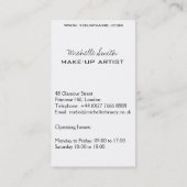 Rode lippen vrouw Make-up artiest visitekaartje on (Achterkant)